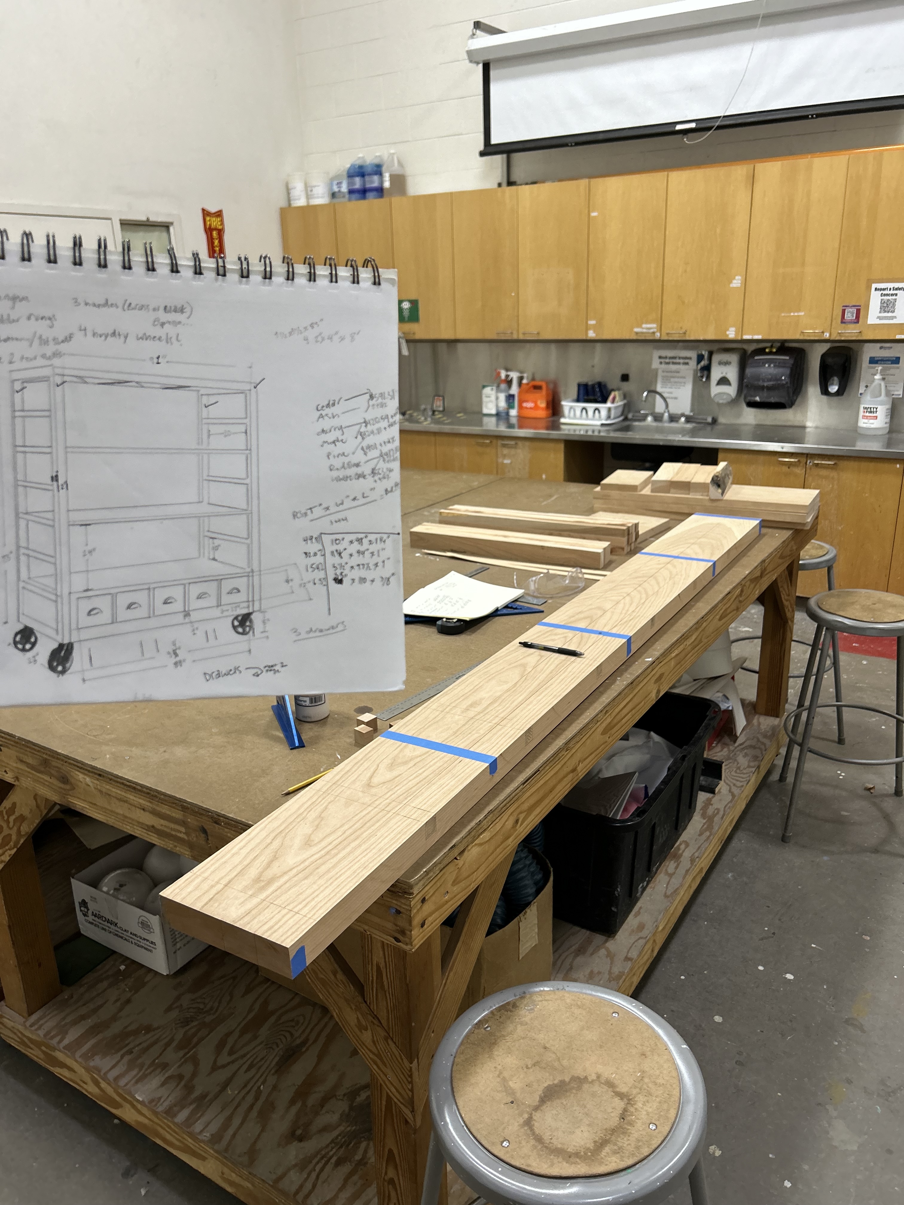 Sketch and materials